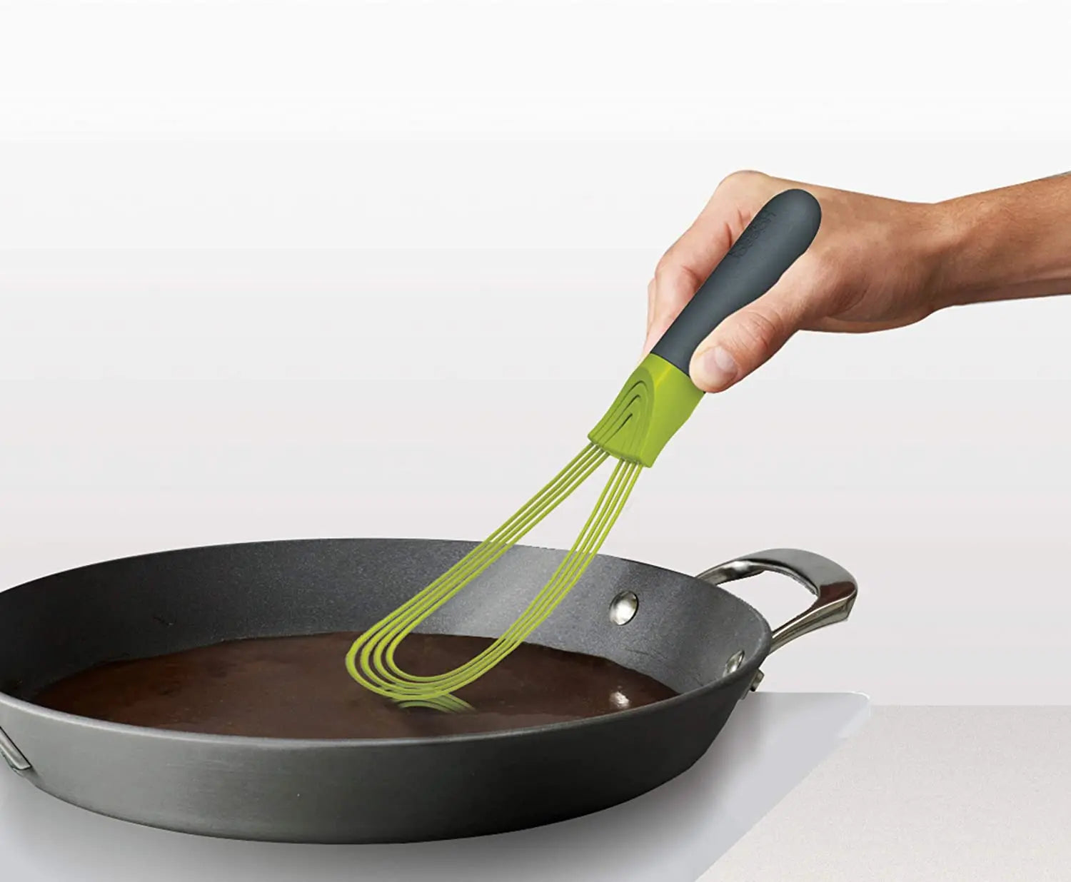 Joseph Joseph Silicone Twist Whisk foldable, dishwasher safe in green color Pattan Australia